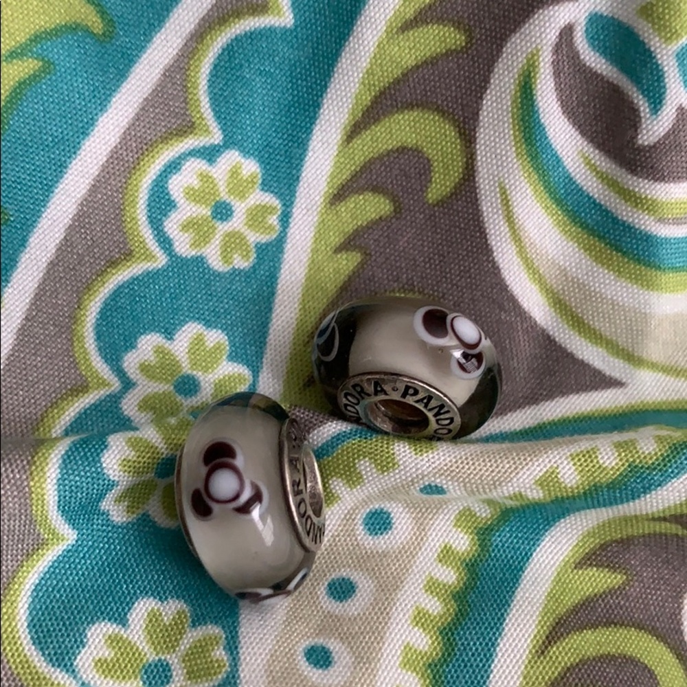 SOLD- Authentic Pandora Murano Glass Charms
